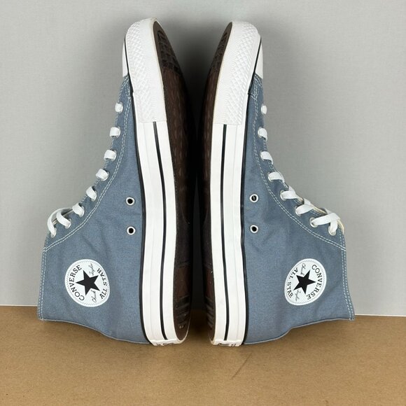 Converse Chuck Taylor All Star High Top Canvas Sneakers Mens 12 Gray Blue - Picture 6 of 10